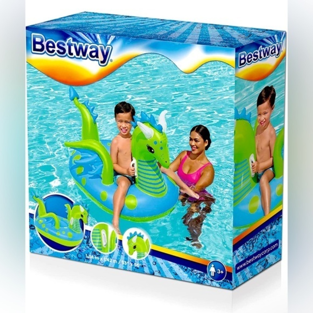 H2OGO! Fantasy Dragon Kids Ride-On Pool Float